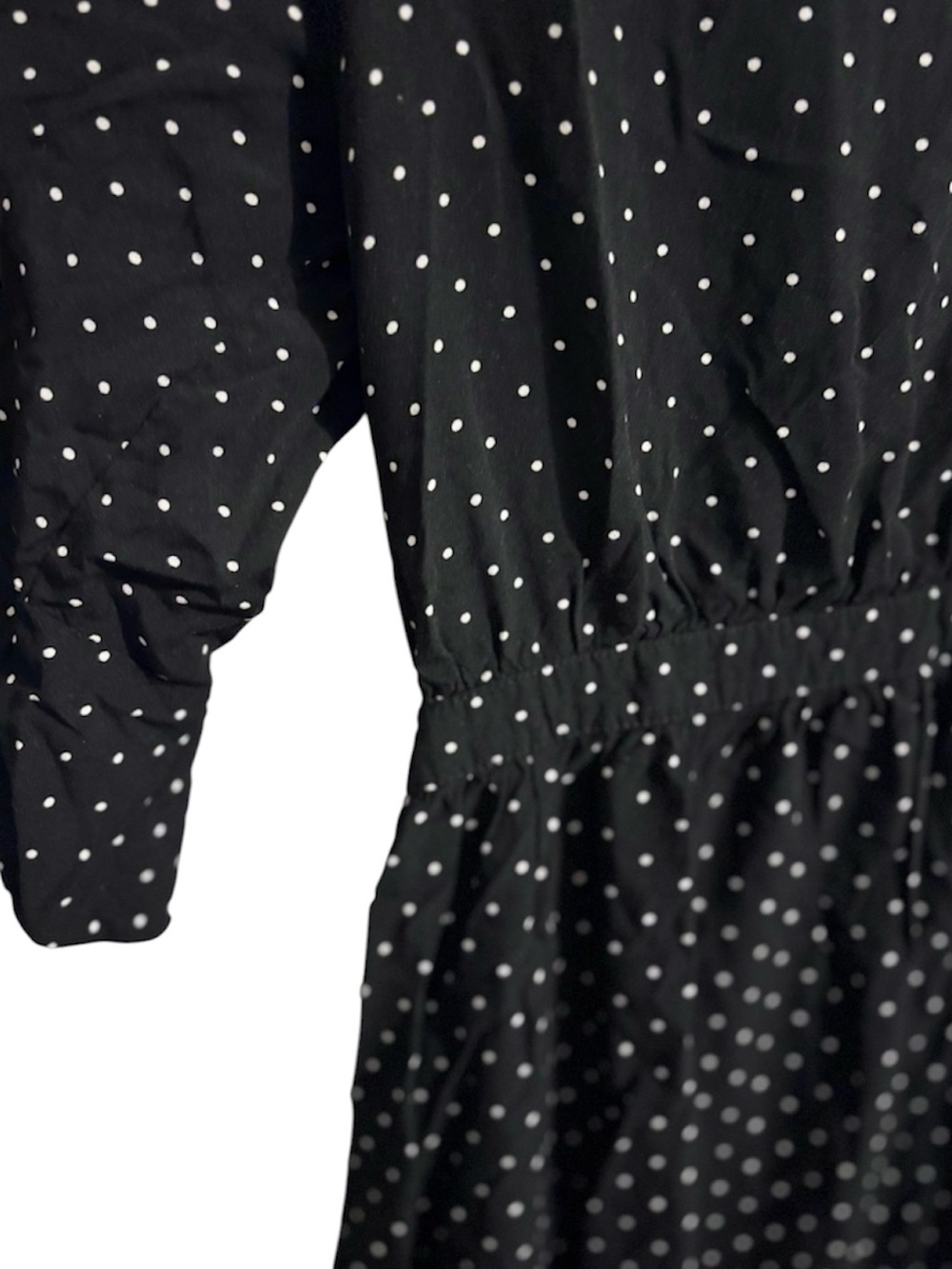 3 for $15 SALE! Old Navy Black Polka Dot Mini Dress - Picture 3 of 4
